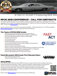 You are invited to submit an abstract for presentation at RPUG 2018